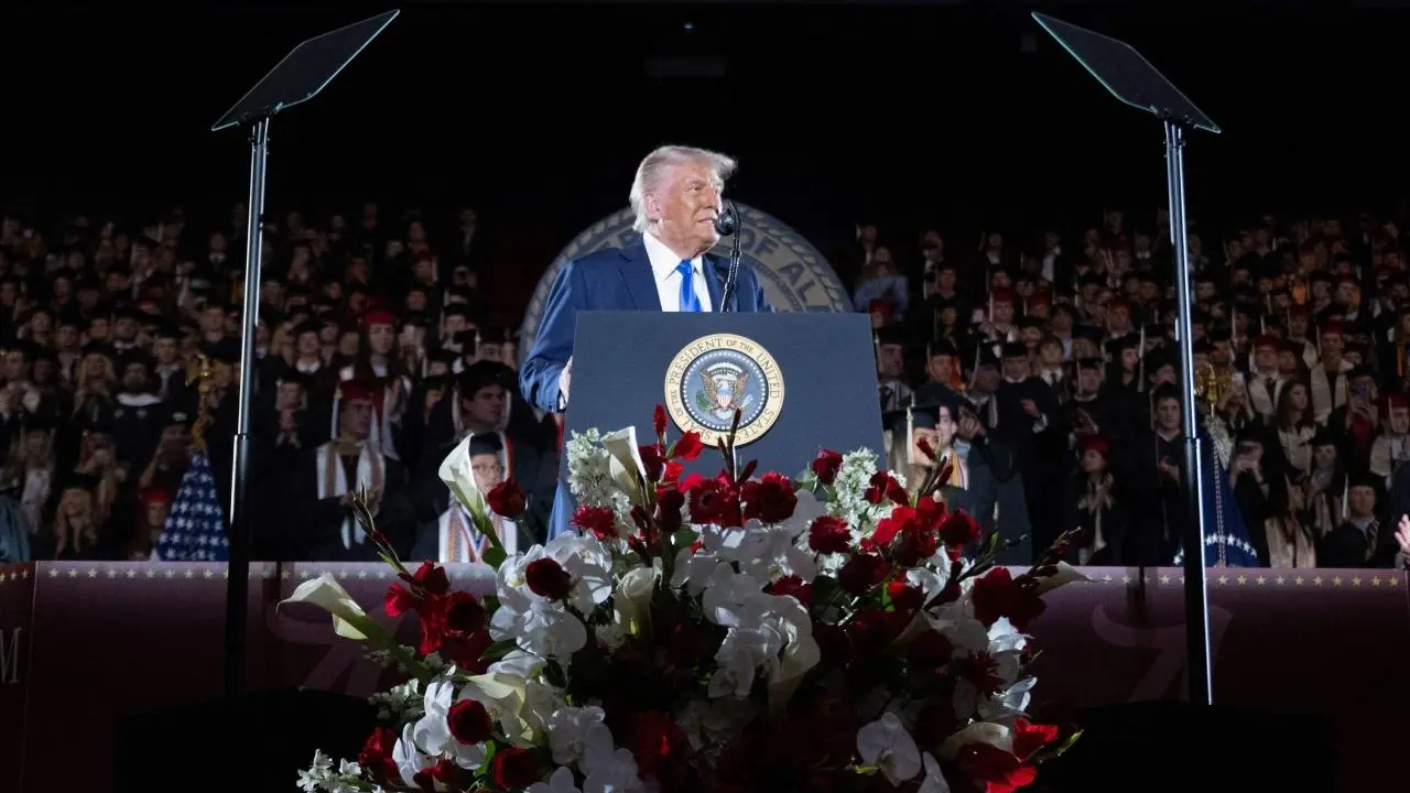 In Photos: Trump offers advice to University of Alabama graduates in speech