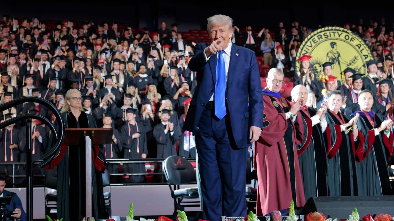 In his remarks Thursday, Trump noted that he was marking his 100th day in office and touted the plummeting levels of arrests at the southern US border as evidence that his immigration policies were working. But he accused the courts of trying to stop him from fulfilling the promises he made on the campaign trail