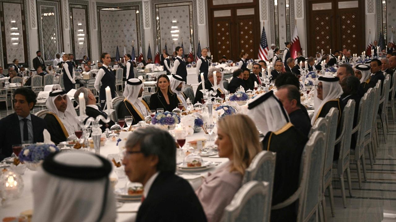 Trump was greeted by UAE President Sheikh Mohammed bin Zayed Al Nahyan and later headed to the Sheikh Zayed Grand Mosque, among the largest mosques in the world. He also attended a state dinner at the presidential palace in Abu Dhabi