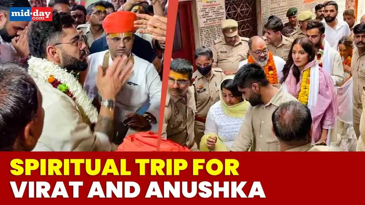 Virat Kohli & Anushka Sharma visit Ayodhya offer prayers at Hanuman Garhi Temple