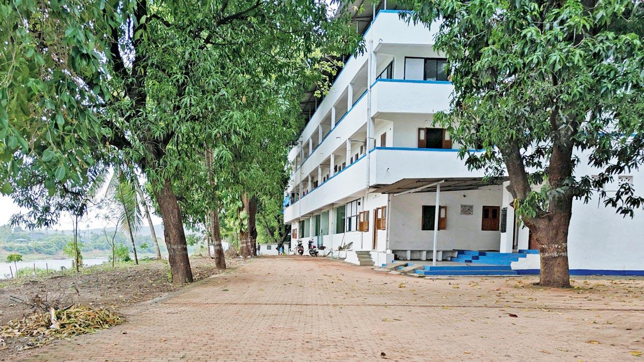 A building that environmentalist D Stalin alleges has been illegally constructed on the riverside