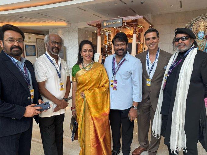 So many stars under one roof — this mere frame is enough to light up any moviegoer's day! From South superstars Mohanlal, Chiranjeevi, Rajinikanth to Bollywood’s A-listers, WAVES 2025 Summit is a starry affair