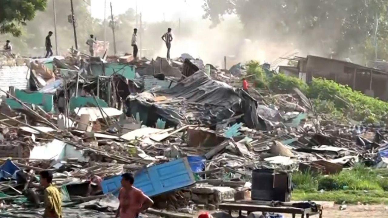 More than 60 illegal constructions belonging to 38 criminals with multiple offences, such as murder, attempt to murder, and loot, were destroyed