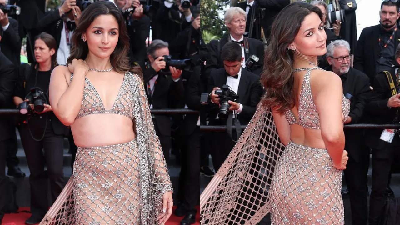 Alia Bhatt wears saree made of Swarovski crystals for Cannes closing ceremony