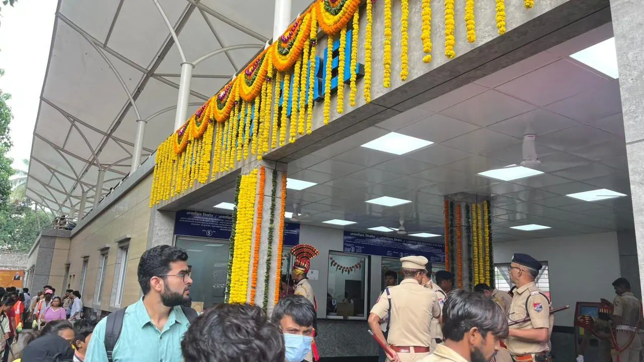 IN PHOTOS: Preparations for inauguration ceremony of Parel railway station