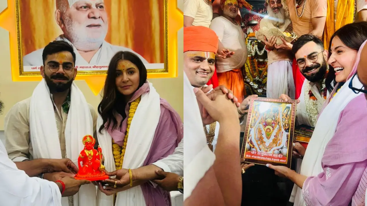 Watch: Anushka Sharma, Virat Kohli visit Ayodhya's Hanuman Garhi temple