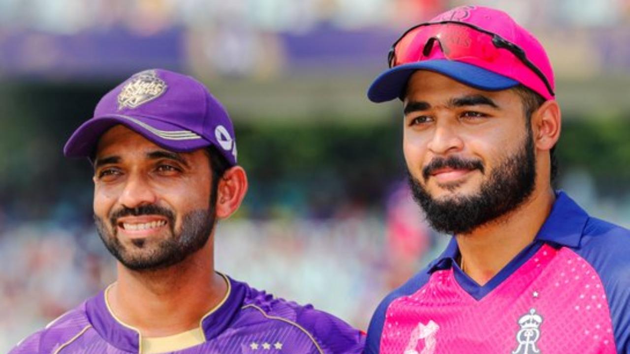 Having won the toss, Kolkata Knight Riders' (KKR) skipper Ajinkya Rahane elected to bat first in the IPL 2025 match against Rajasthan Royals (RR)(Pic: X/@KKRiders)