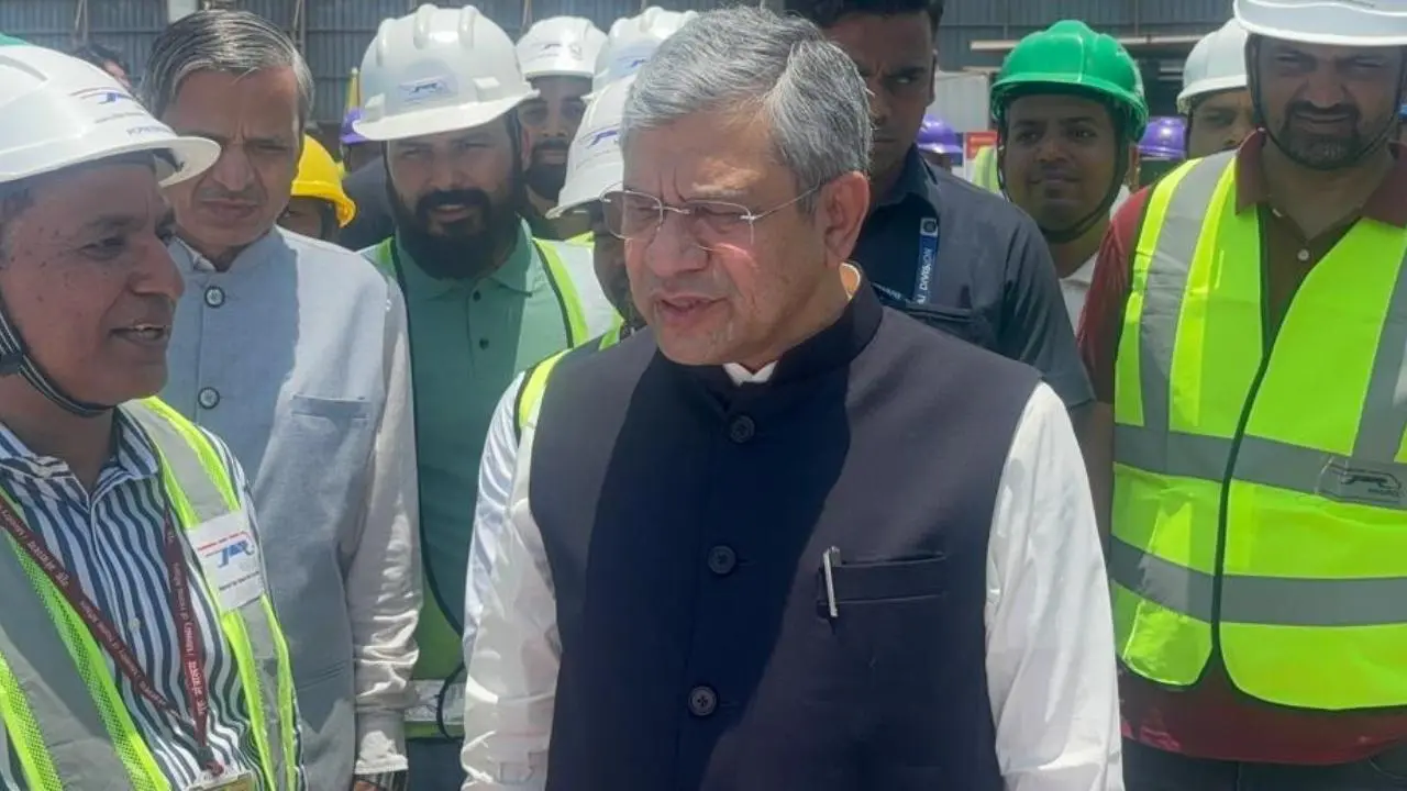 Work to build bullet train's origin station progressing fast: Vaishnaw