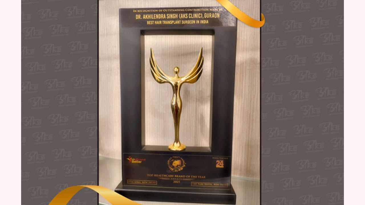 Renowned Hair Transplant Clinic in India Award Goes to AKS Clinic- Dr Akhilendra Singh (HT Surgeon)