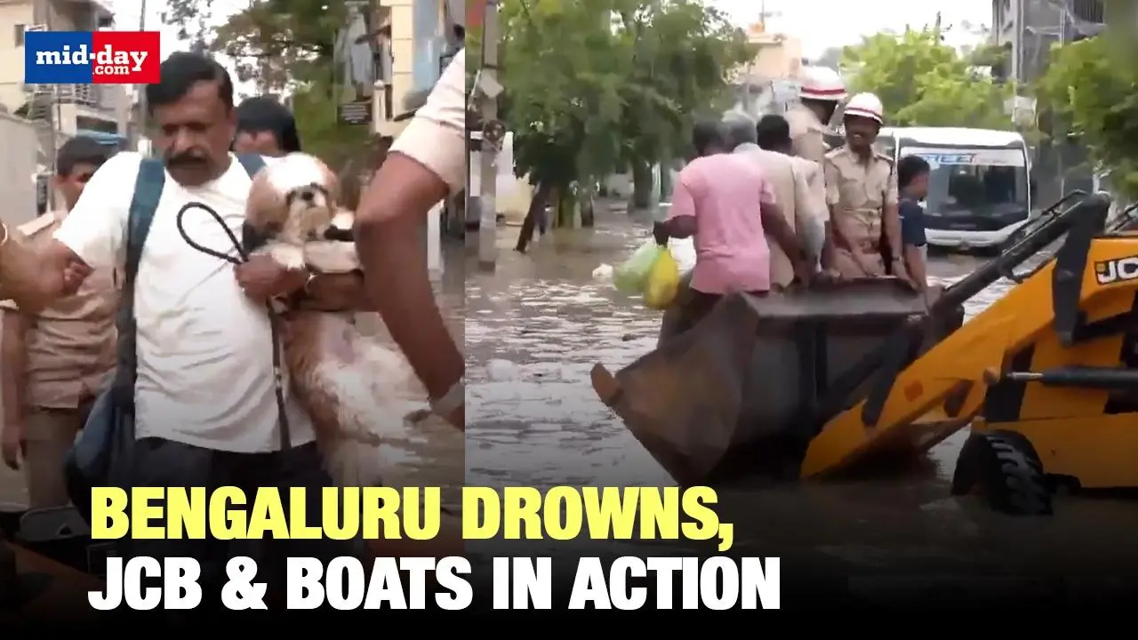 Bengaluru Rains: JCBs and boats rescue people as city submerges after rains