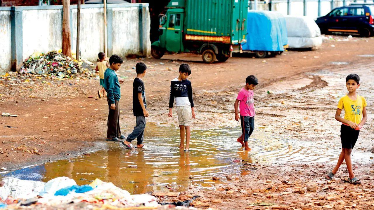 Household wastewater and drain water also flow directly into the nullah, polluting the water where children often bathe and play