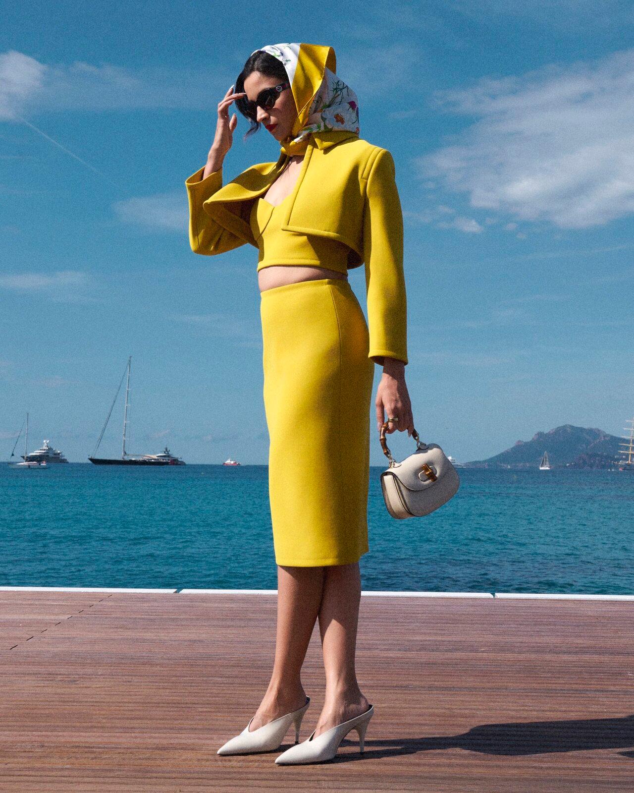 Earlier in the day, Alia Bhatt stunned in a vintage vibe all-yellow outfit