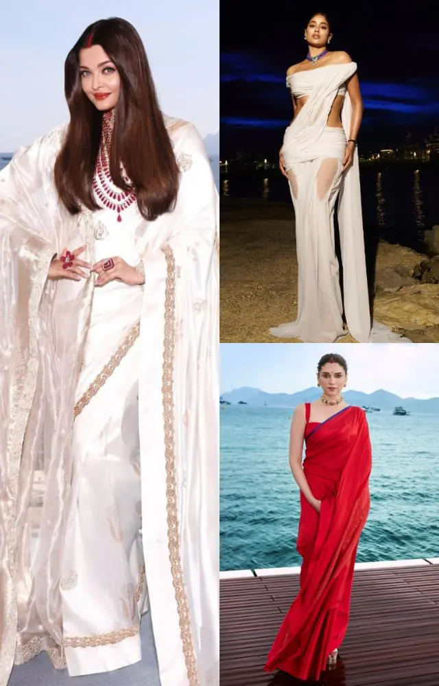 Cannes 2025: 9 divas in sarees at the French Riviera