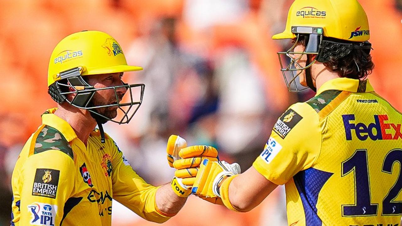 CSK post mammoth 230 for five as Conway-Brevis lead charge with fifties
