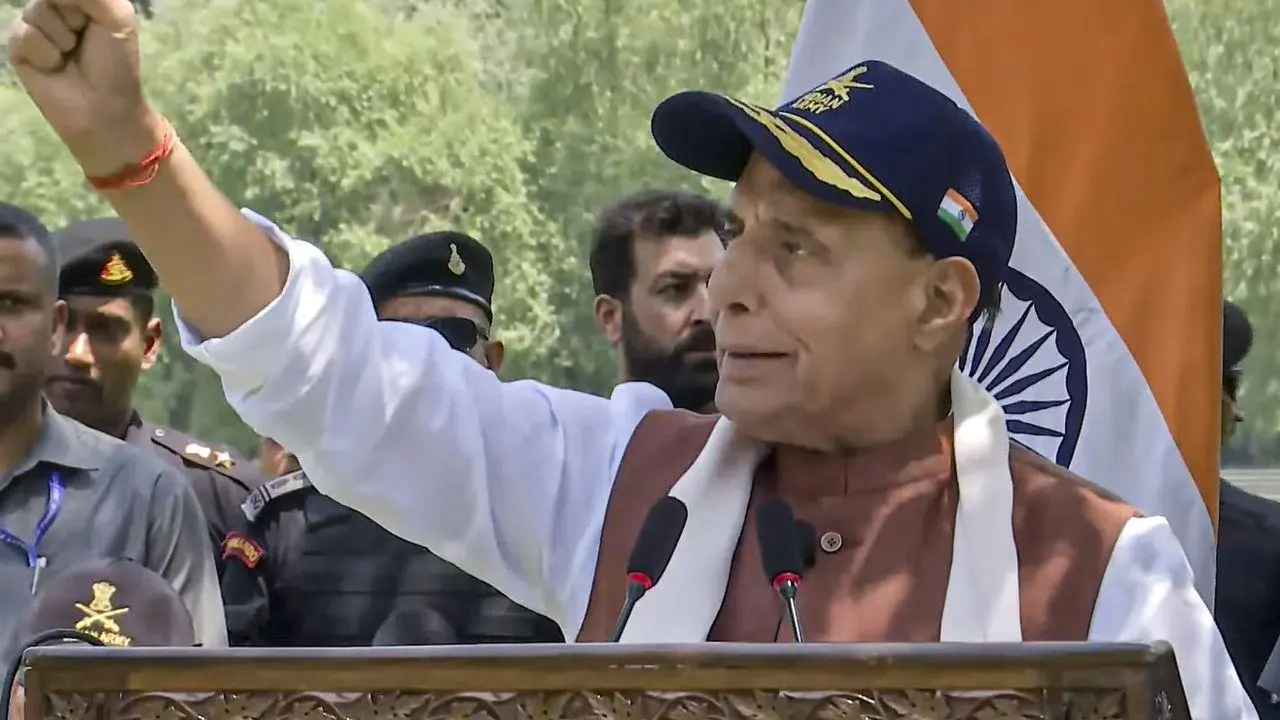 Rajnath Singh slams Pakistan's nuclear blackmail amid India-Pakistan tensions