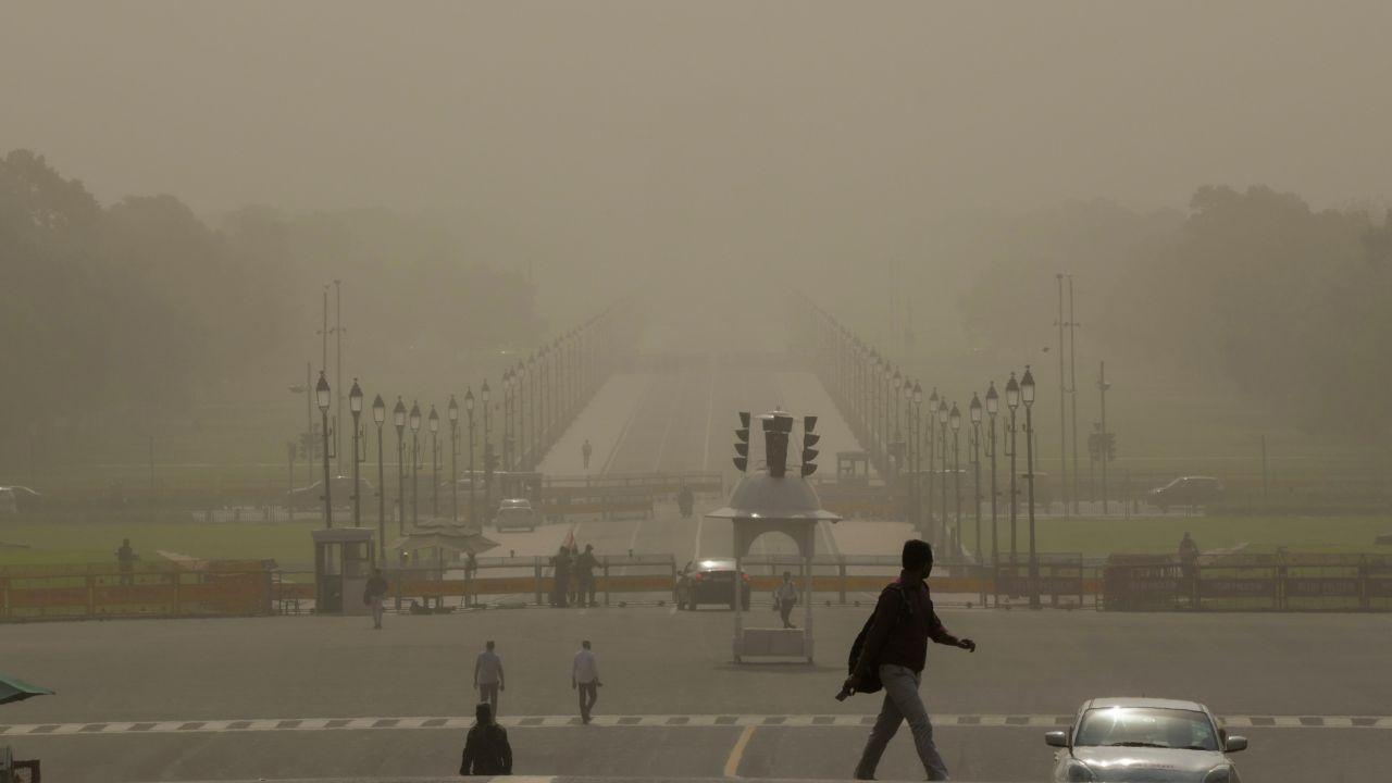 The dust storm has affected Delhi's air quality, with the AQI slipping into the poor category after remaining in the moderate range for the past few weeks