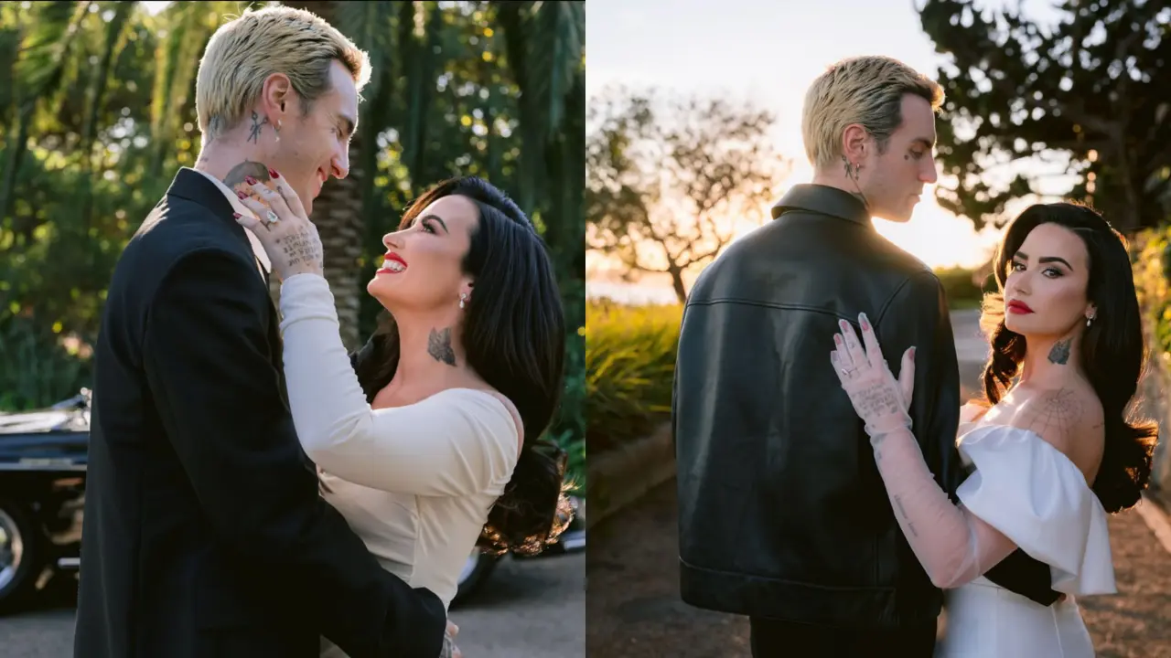 Happy couple Demi Lovato and Jordan 'Jutes' Lutes are officially married