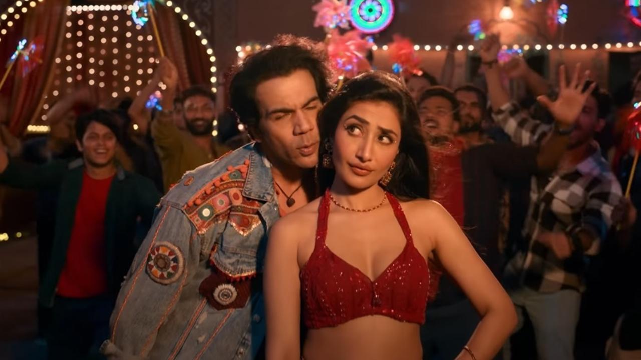 Watch: Dhanashree Verma grooves with Rajkummar Rao in song Ting Ling Sajna