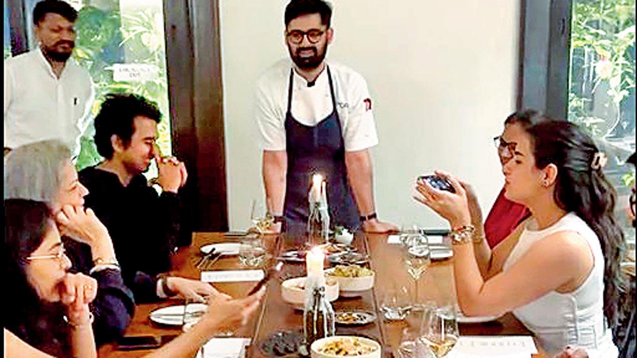Diners at a previous dinner table session. Pic Courtesy/Port Bombay on Instagram 