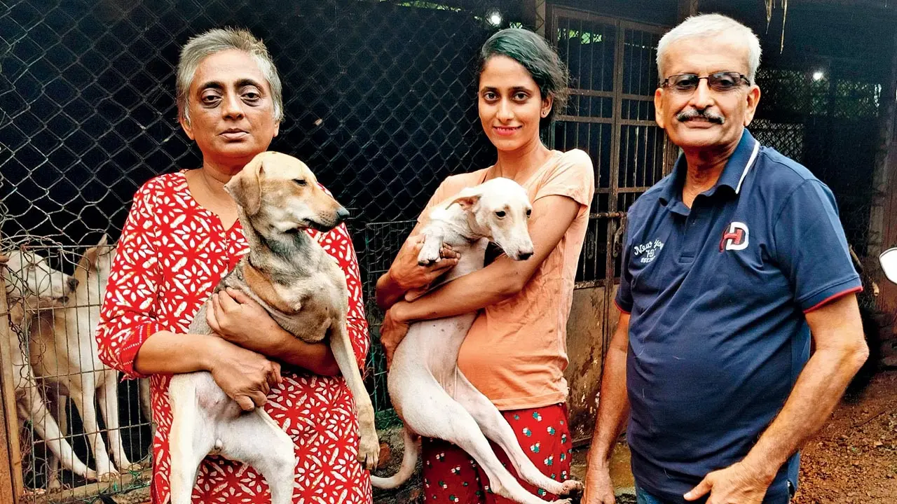 (From left) Shyamala and Shweta Rao at their stray shelter in Badlapur