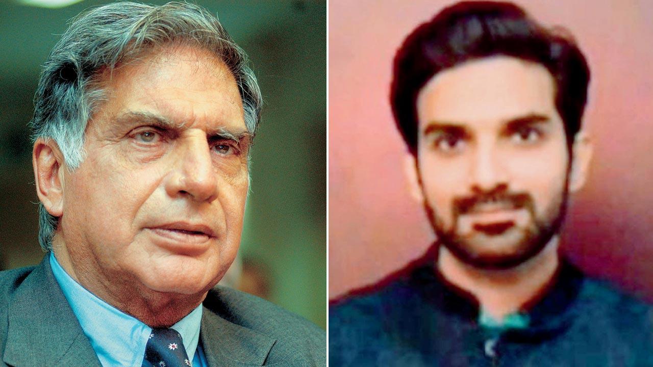 Ratan Tata. File pic; (right) Abhishek Narayan