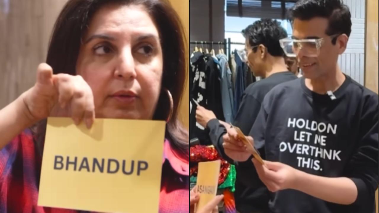 Farah Khan tests Karan Johar`s knowledge on Mumbai local stations, watch