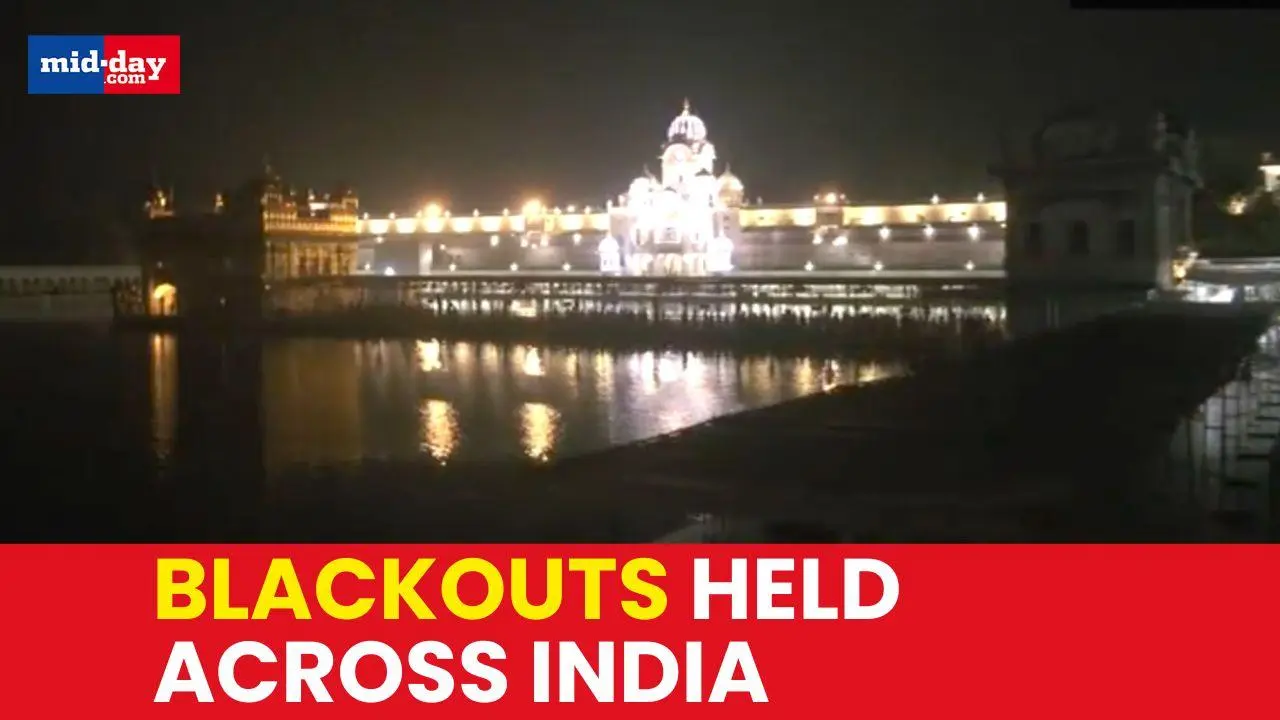 Sri Harmandir Sahib Golden Temple witnessed a brief blackout during a mock drill