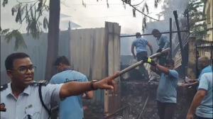 IN PHOTOS: Fire-fighting operations after cylinder explosions in Mira Road huts