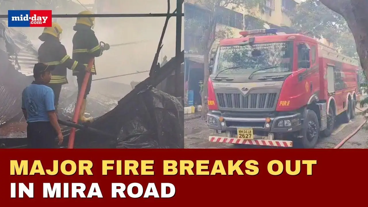 Gas cylinders explode after massive fire breaks out in Mira Road huts