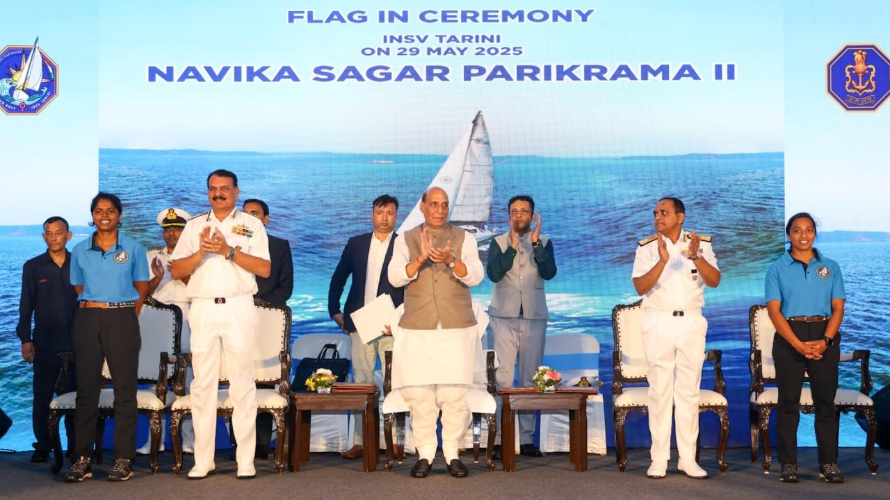 The ceremony featured the release of a photo essay book titled ‘Breaking Waves, Making History’, capturing the extraordinary voyage through photographs and first-hand narratives, offering insights into maritime exploration and seafaring from a unique perspective