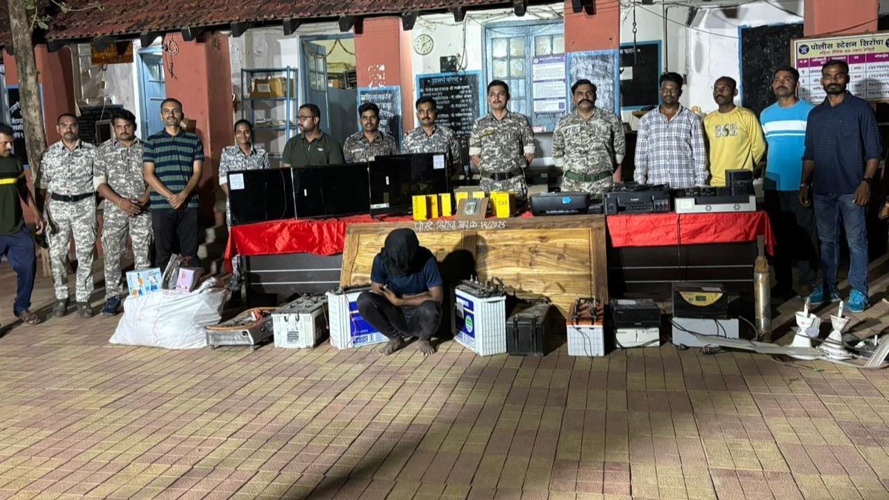 Gadchiroli Police nab man involved in series of thefts, recover stolen items