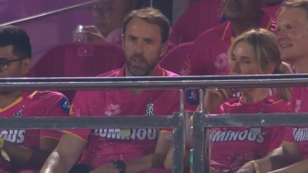 Gareth Southgate spotted backing Rajasthan Royals in surprise IPL appearance