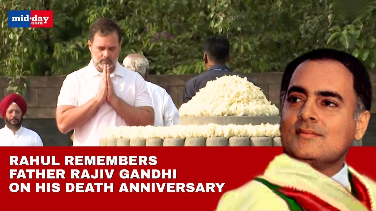 PM Modi, Rahul & Kharge pay tribute on Rajiv Gandhi's 34th death anniversary