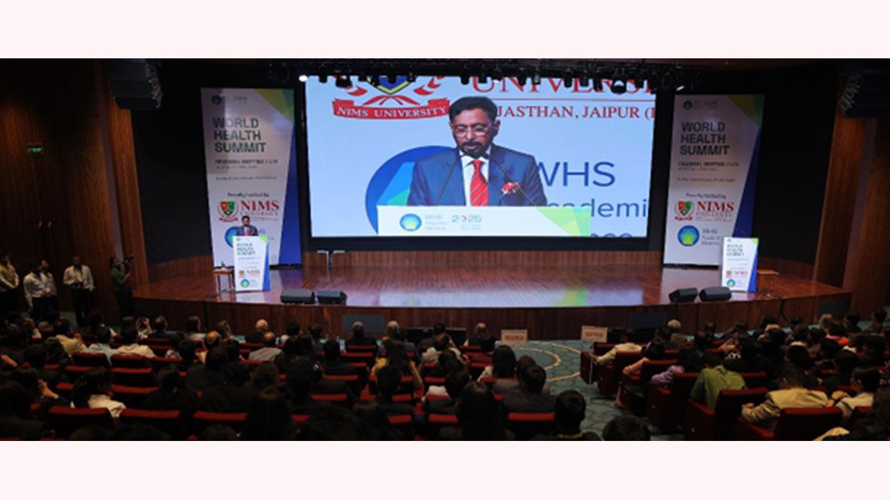Prof. (Dr.) Balvir S. Tomar, Nims Chairman  Puts India at the Forefront of Global Health Leadership at World Health Summit Regional Meeting 2025