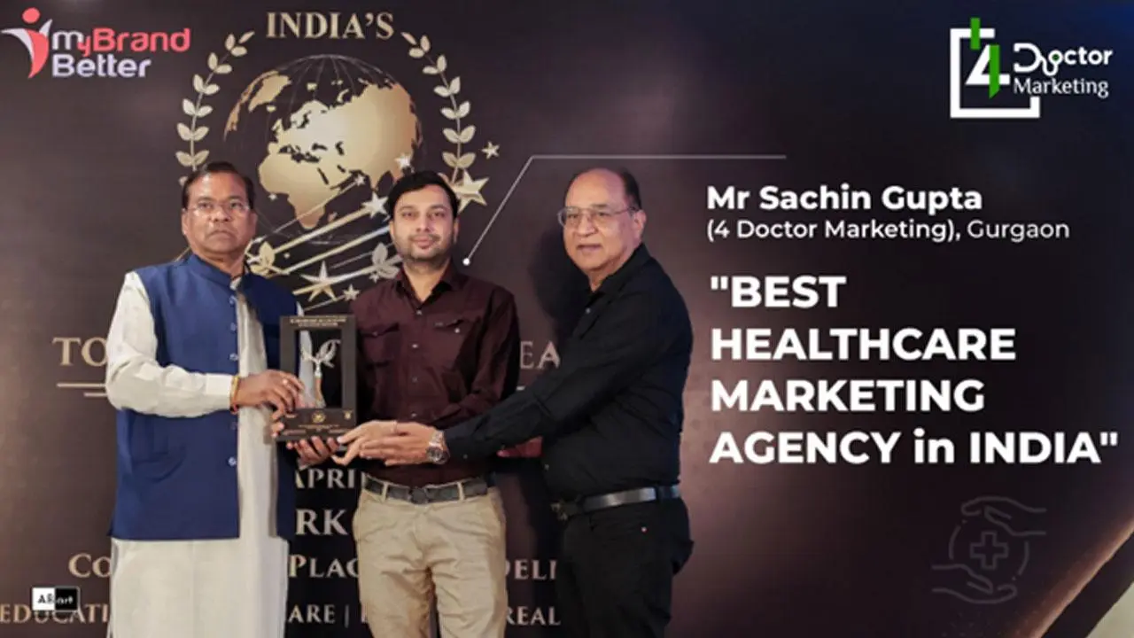 Famous Healthcare Marketing agency In india - Award goes to 4 Doctor Marketing SEO Company