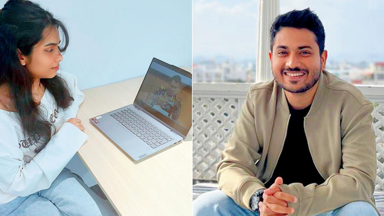 Manasvi Vinod Kanna, a third-year International Relations student at Tokyo International University, Japan, says that these days, her go-to source is the Ministry of External Affairs and DGMO official YouTube briefings; (right) Charansh Juneja, the face behind the popular Instagram page The Indian Idiot has seen his platform become a go-to source of periodic and verified updates for many Gen Z users during the ongoing crisis