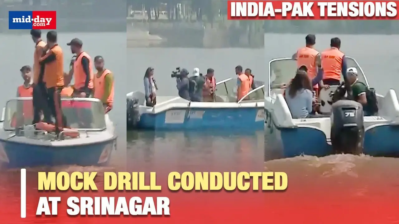 India-Pak Tension: Mock drill held at Srinagar’s Dal Lake after MHA directive