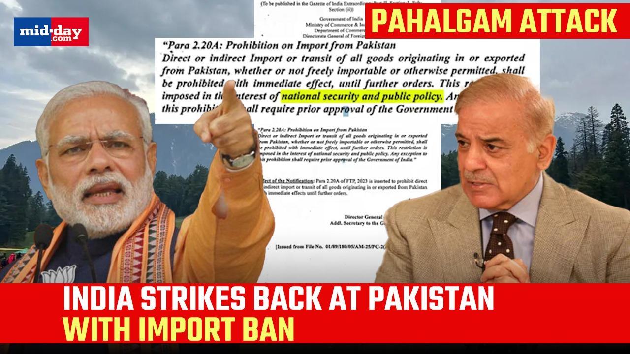 Days after Pahalgam Attack, India bans all imports from Pakistan