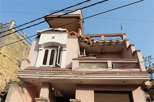 The Aap Shambhu Temple in Roop Nagar, a popular site for morning worshippers, was struck near its main gate, but no casualties were reported. Projectile fragments from the shelling were retrieved by Jammu Police and SDRF teams, who quickly cordoned off affected areas.