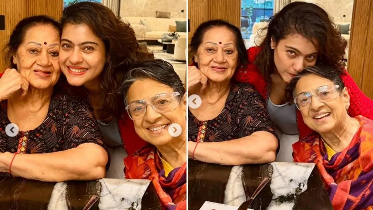 Kajol celebrates Mother's day with her 'two awesome blossom moms'