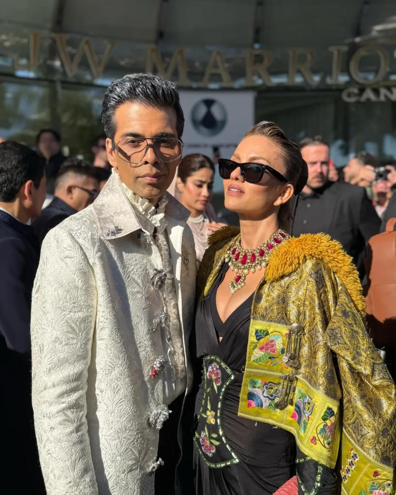 Natasha Poonawalla also walked the red carpet with the team of Homebound. The Poonawalla's are also producers of Homebound
