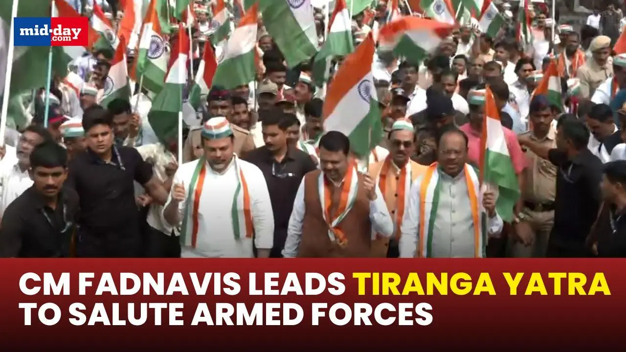 Maharashtra CM Devendra Fadnavis leads Tiranga Yatra in Nagpur