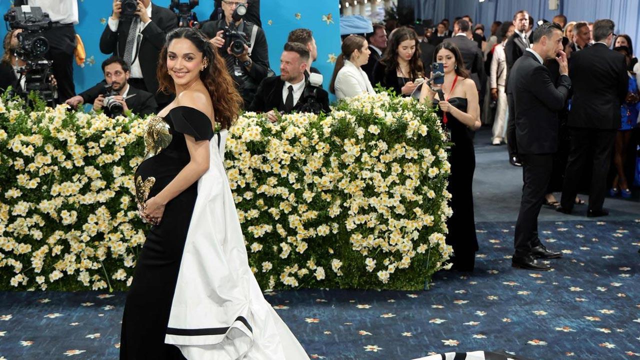 Mom-to-be Kiara Advani flaunts her baby bump at Met Gala debut