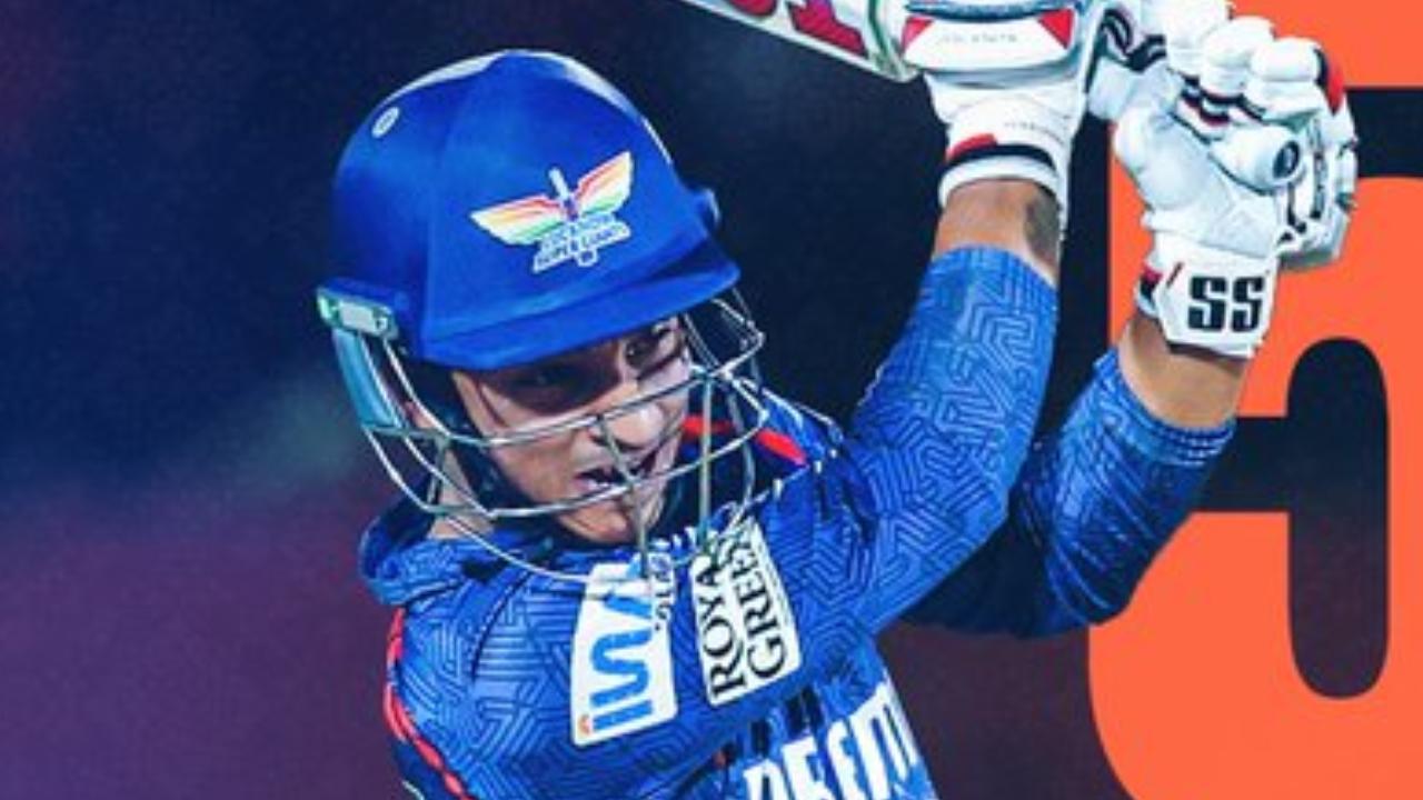 With this, Ayush has registered the most number of 50-plus scores for the franchise from the number five or lower batting position(Pic: X/@LucknowIPL)