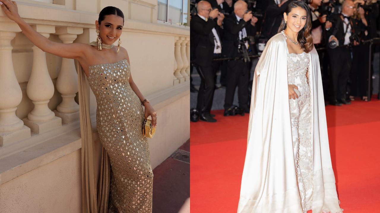 Masoom Minawala did not disappoint at her sixth consecutive Cannes red carpet. For her 2025 look, she chose a strapless Arpita Mehta gown with mirrorwork and Kasab embroidery, styled with Valliyan jewels and a Jaeger-LeCoultre watch. For her second look, Minawala wowed in a sculptural ivory jumpsuit by Reik Studio, hand-embroidered with pearls, enamel roses, and uncut shells over 600 hours—true slow fashion