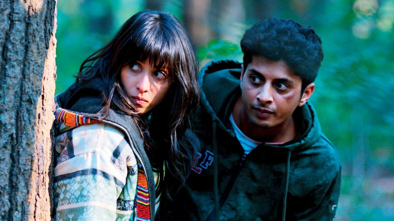 Palak Jaiswal and Mayur More in  Black, White & Gray — Love Kills