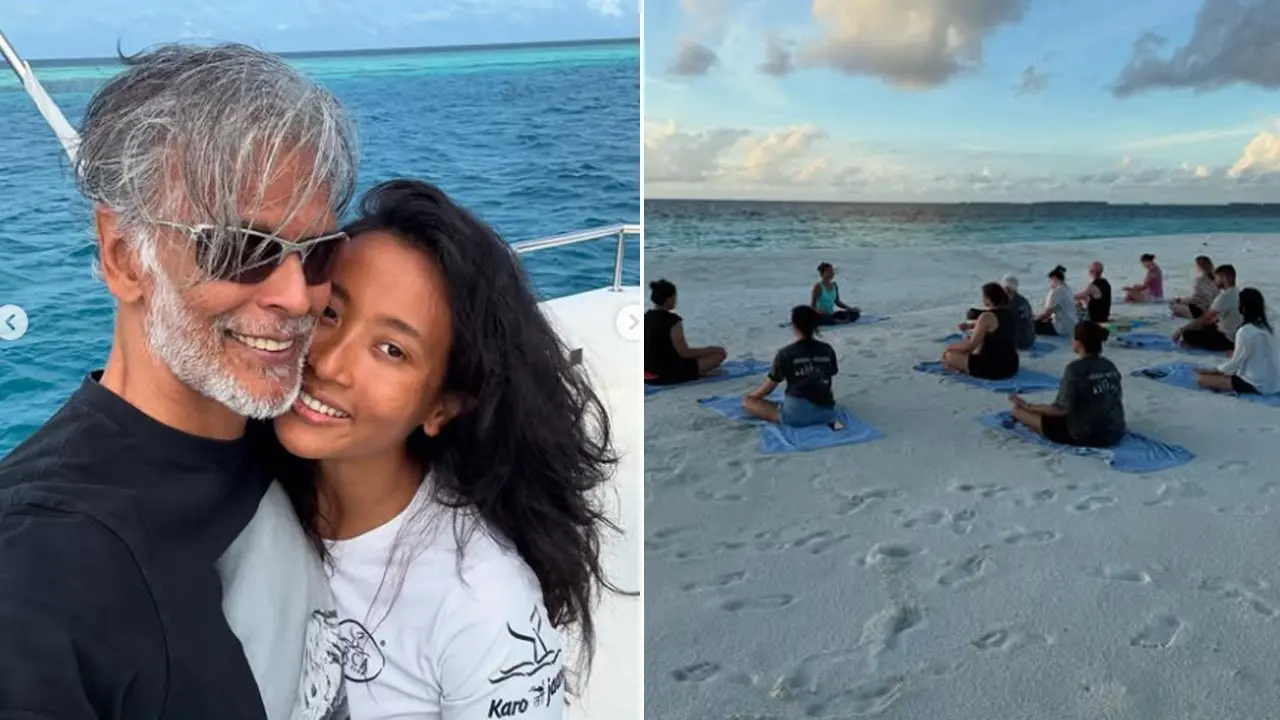 Milind Soman recharges with some scuba & yoga sessions in the Maldives