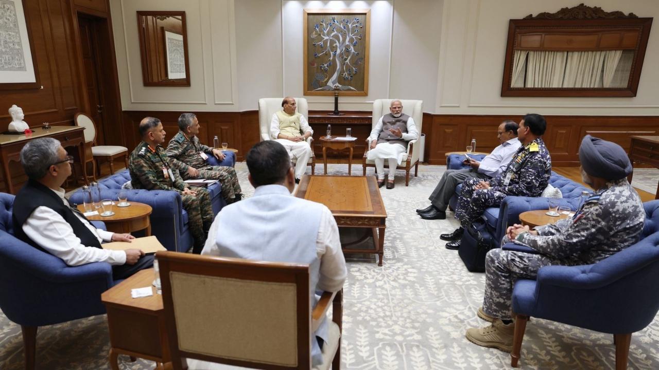 IN PHOTOS: PM Modi chairs meeting with Rajnath Singh, NSA, armed forces chiefs