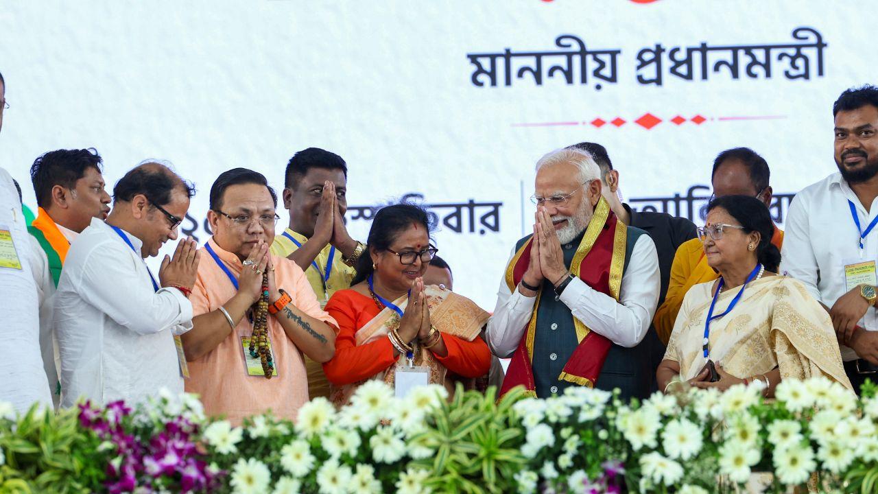 Turning his guns on the West Bengal teacher recruitment scam, Modi accused the TMC of 