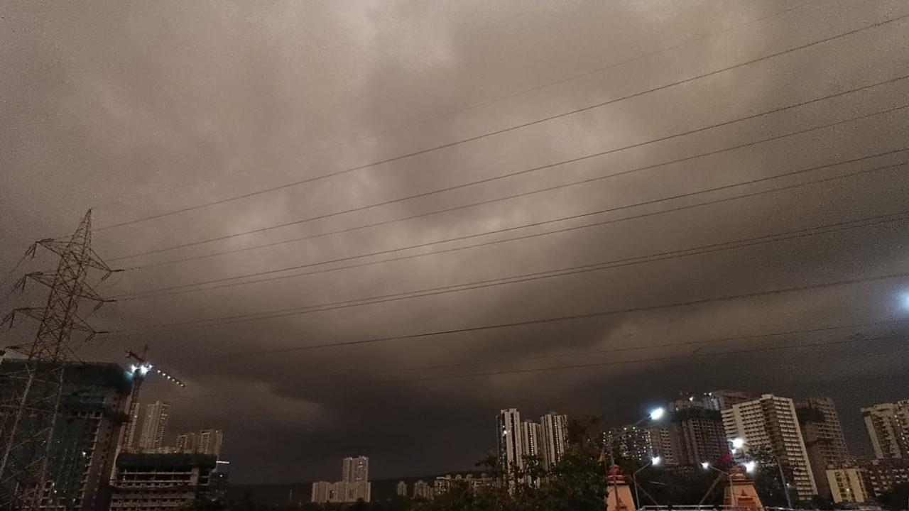 Mumbai is expected to experience a cloudy sky with the possibility of a thunderstorm accompanied by moderate to heavy rain on Tuesday, May 20, IMD's weather bulletin stated